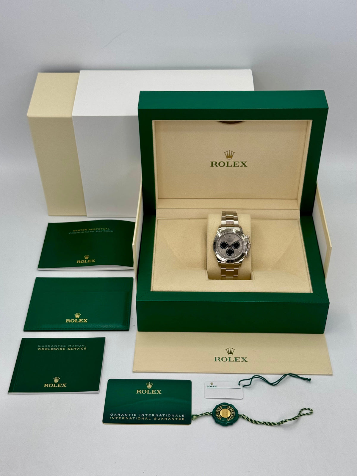 2021 Rolex Daytona "Ghost" 40mm 116509 White Gold Silver Dial