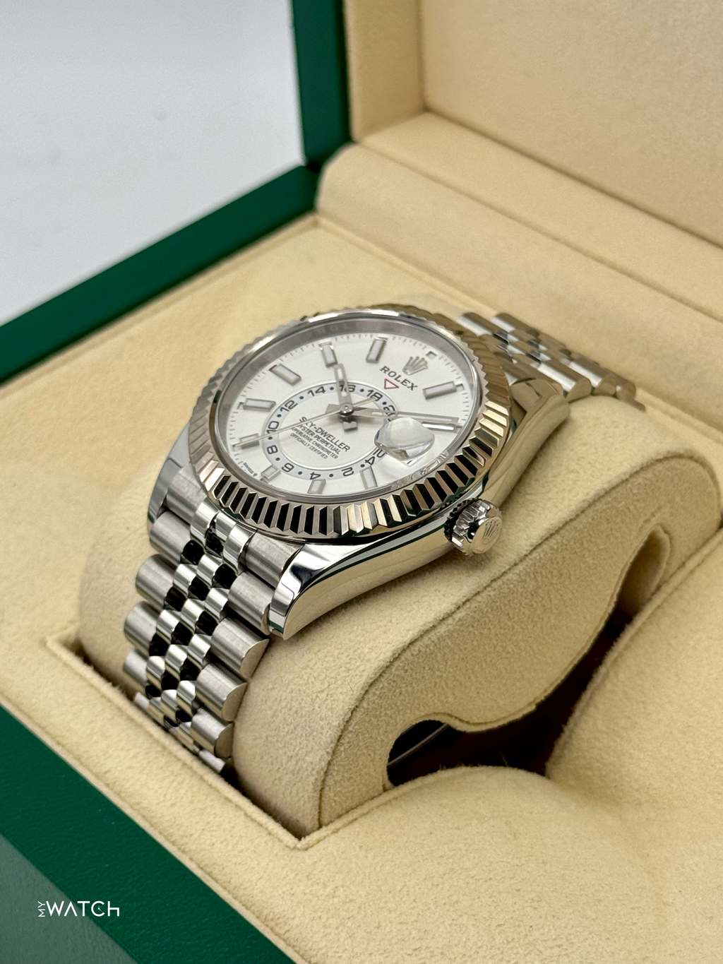2025 Rolex Sky-Dweller 42mm 336934 Stainless Steel Jubilee White Dial
