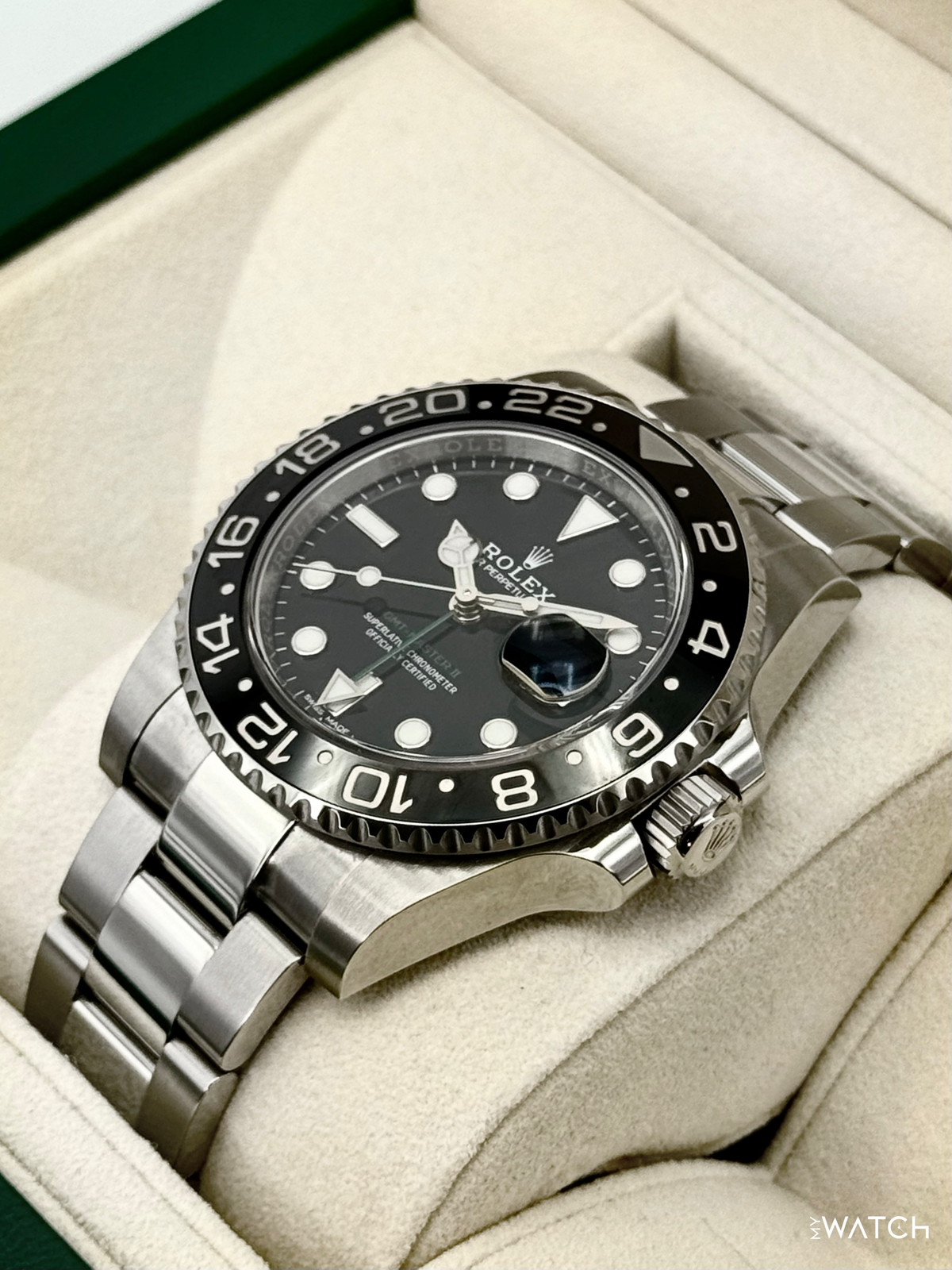 2018 Rolex GMT-Master II 40mm 116710LN Stainless Steel Black Dial