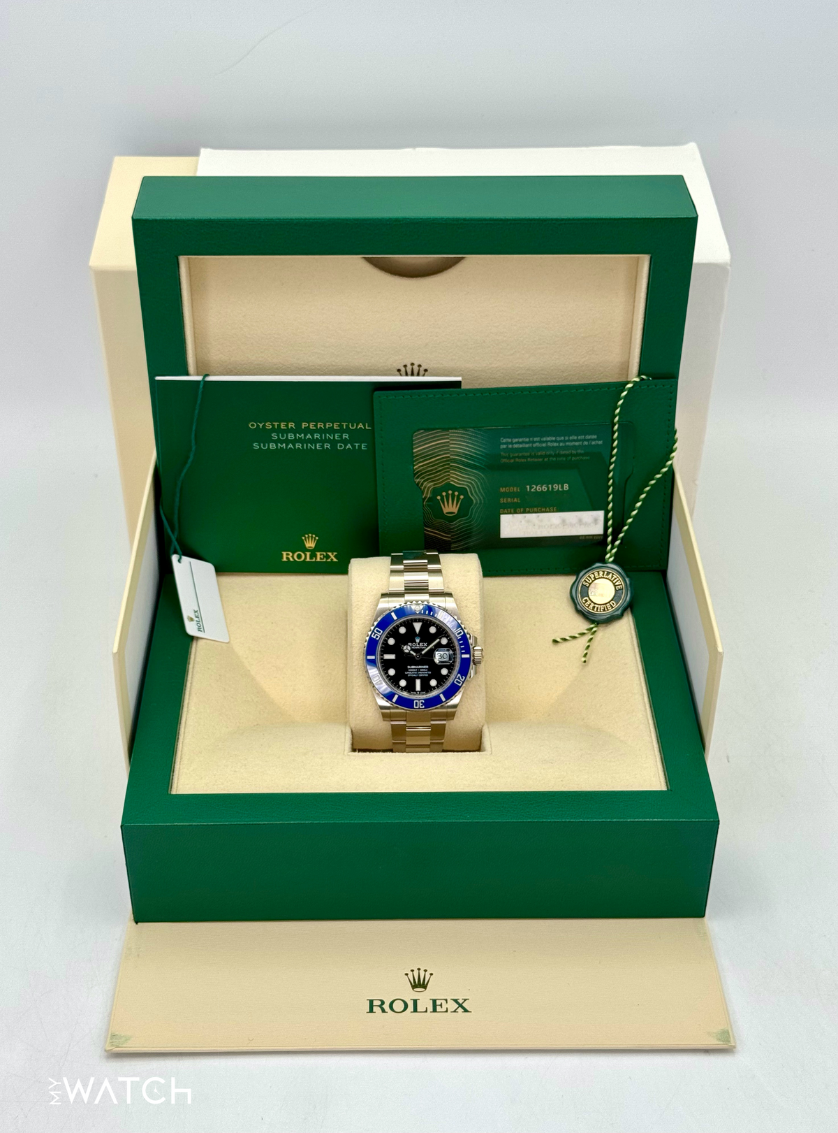NEW 2022 Rolex Submariner “Cookie Monster ” 41mm 126619LB White Gold Black Dial