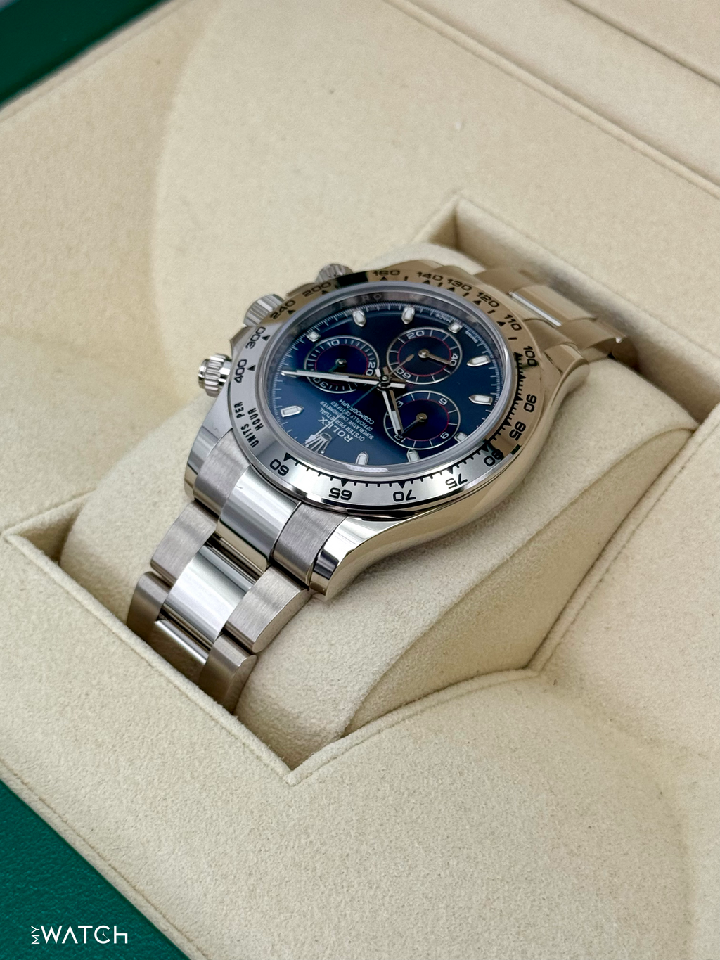 2021 Rolex Daytona 40mm 116509 White Gold Blue Dial