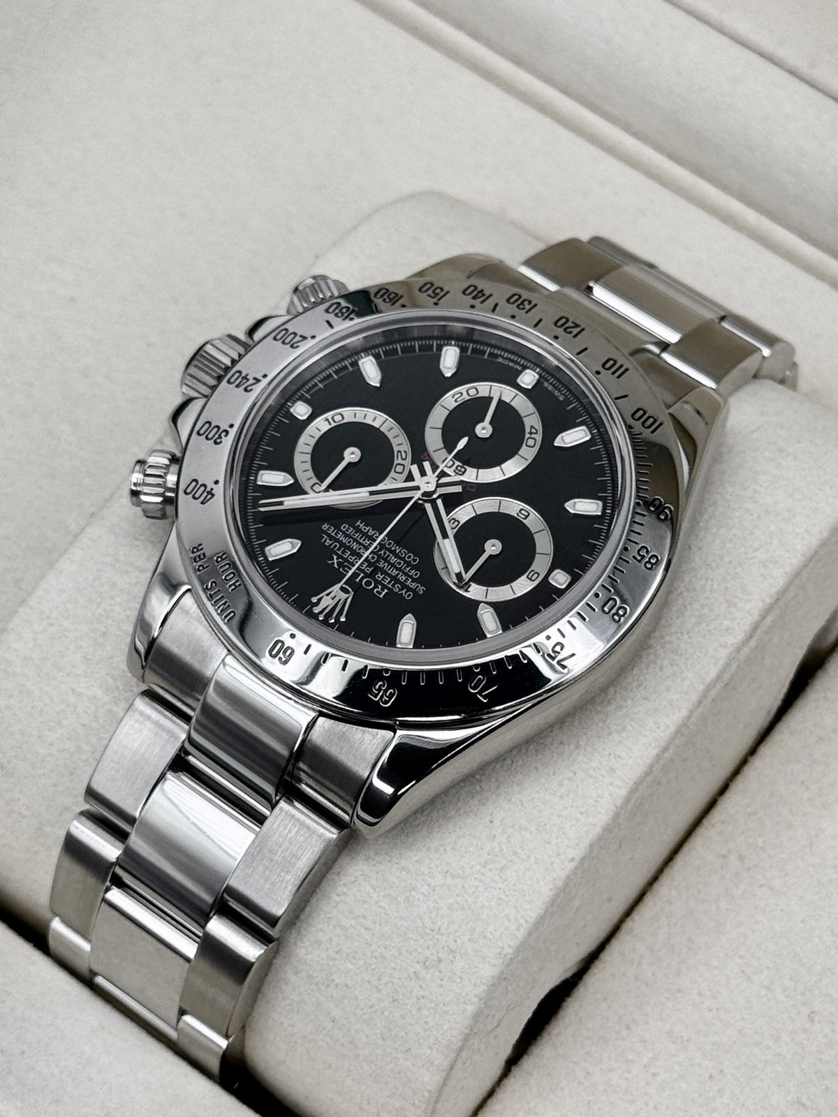 2005 Rolex Daytona 40mm 116520 Stainless Steel Black Dial (RSC)