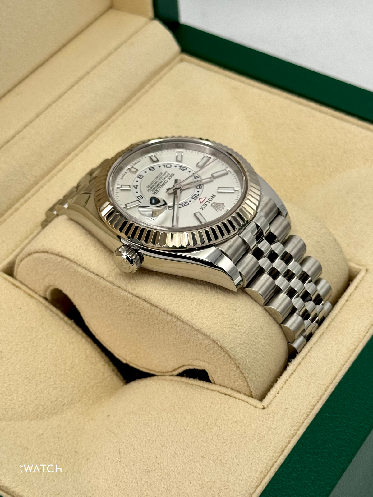 2025 Rolex Sky-Dweller 42mm 336934 Stainless Steel Jubilee White Dial