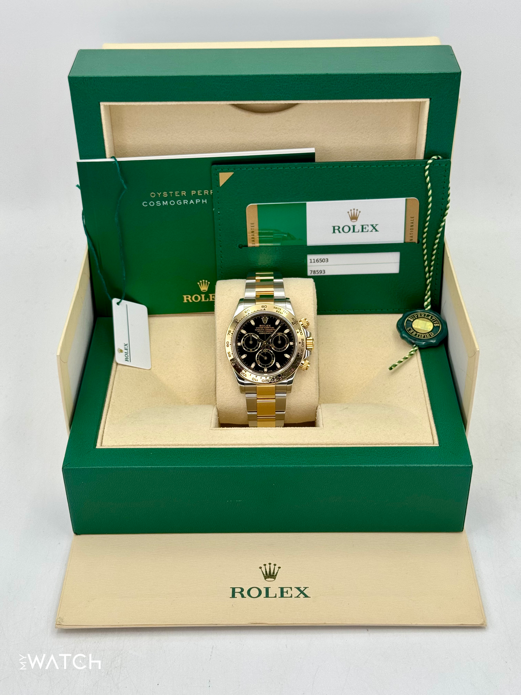 2017 Rolex Daytona 40mm 116503 Two-Tone Black Dial