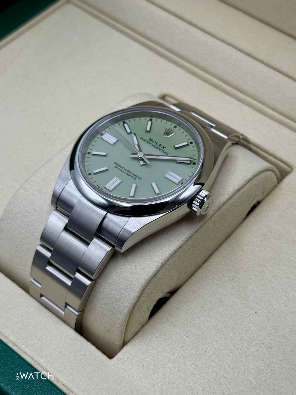NEW 2026 Rolex Oyster Perpetual 41mm 134300 Pistachio Dial