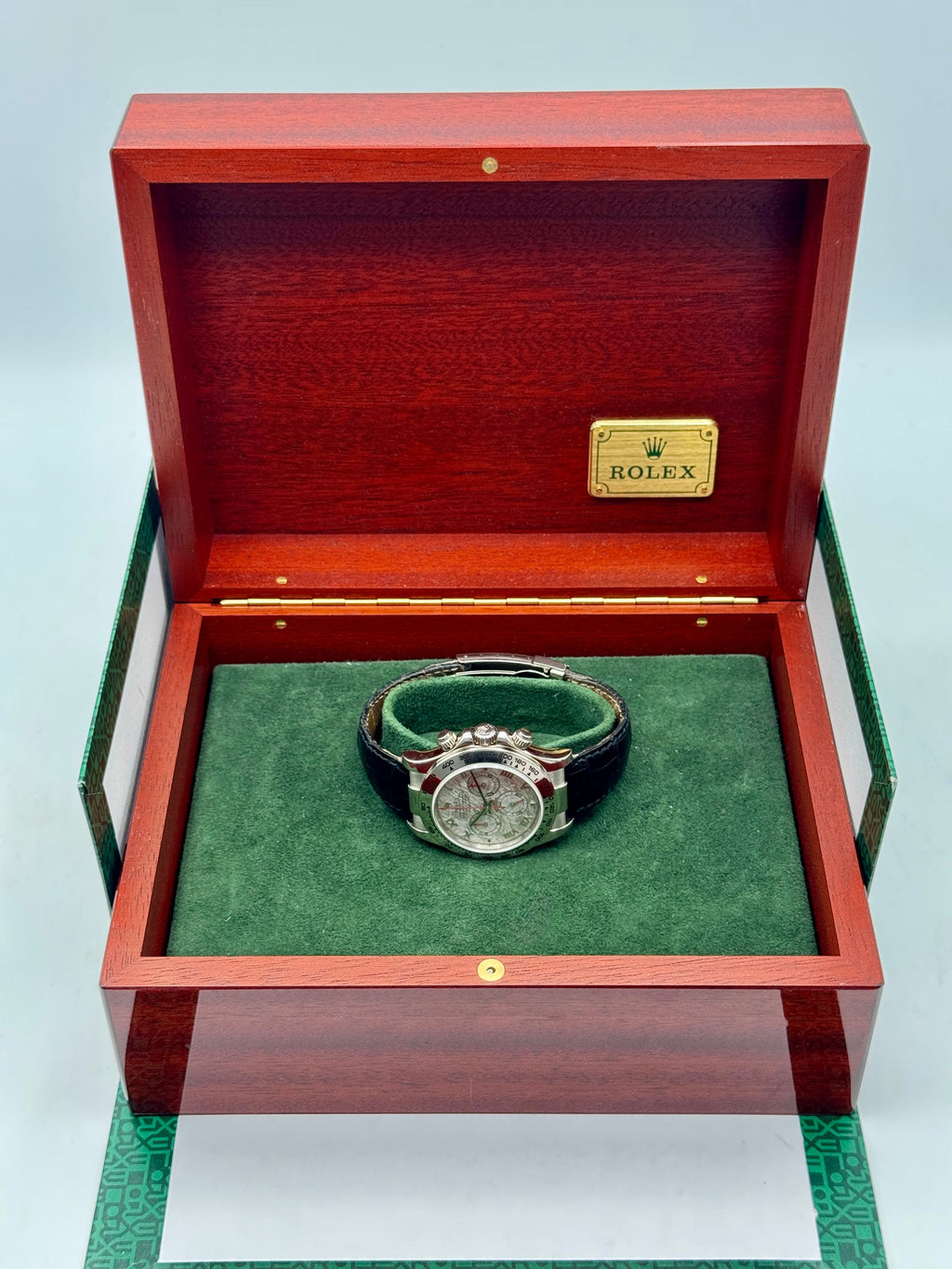 2003 Rolex Daytona 40mm 116519 White Gold Meteorite Dial (Collectors Set)