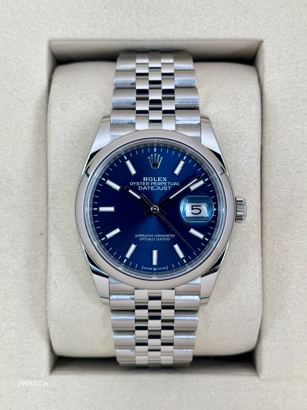 NEW 2026 Rolex Datejust 36mm 126200 Stainless Steel Jubilee Blue Dial