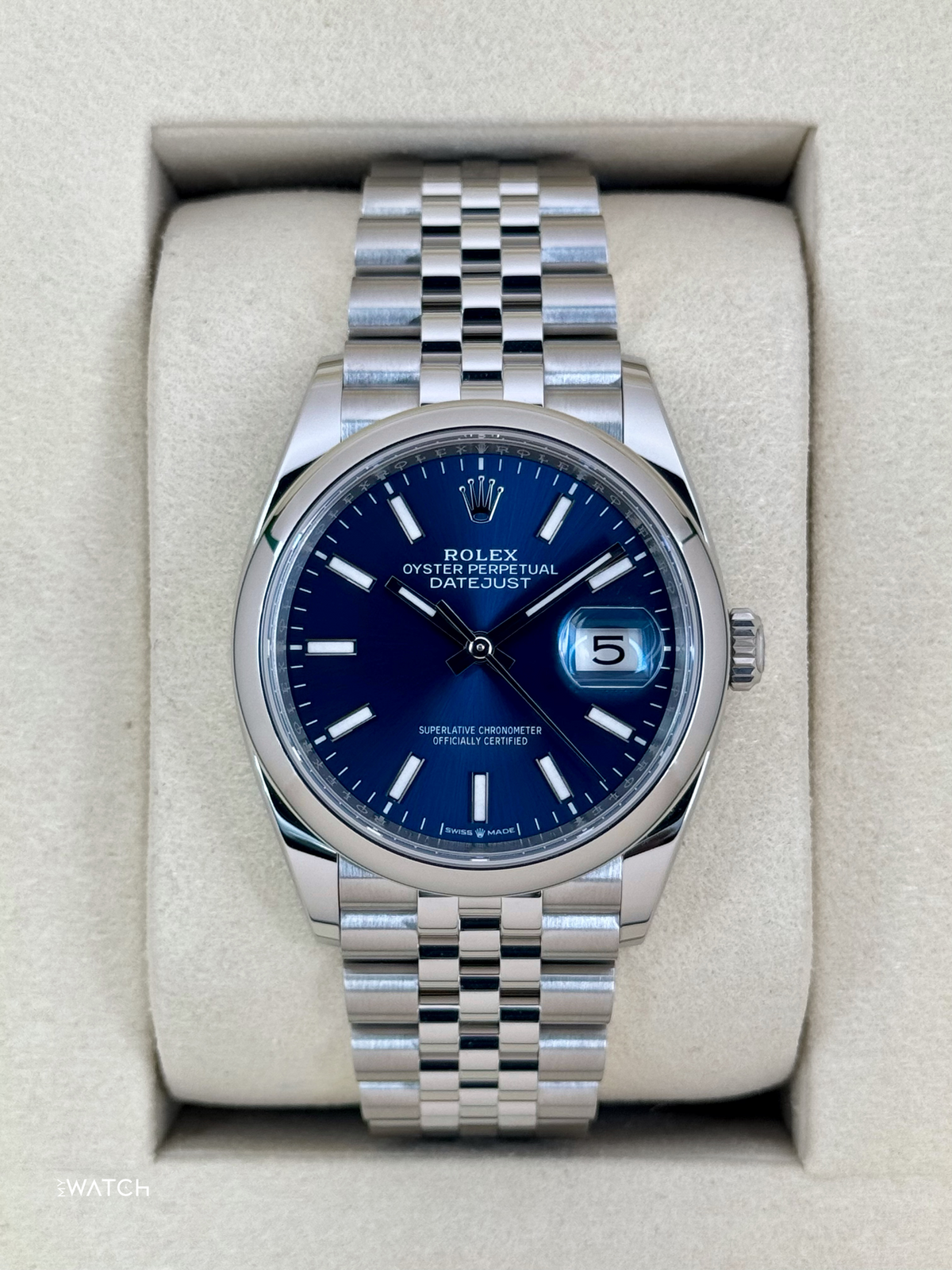 NEW 2026 Rolex Datejust 36mm 126200 Stainless Steel Jubilee Blue Dial