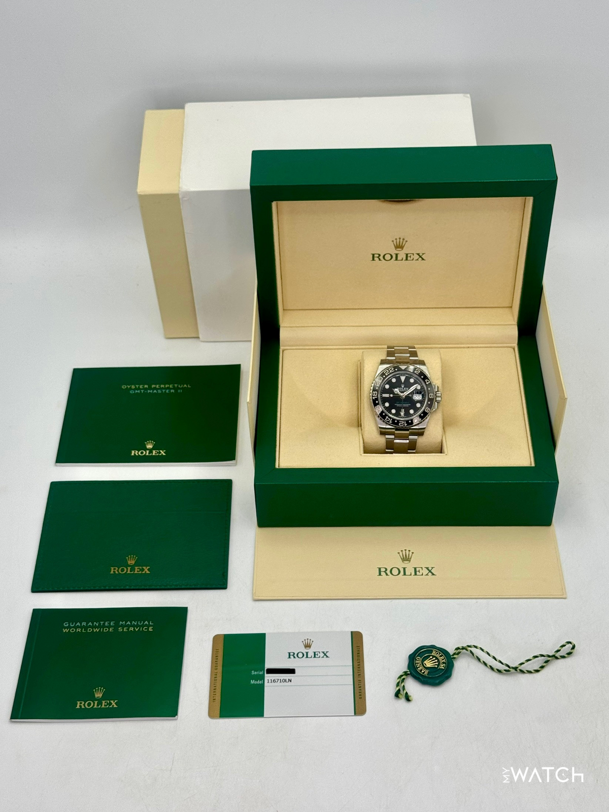 2019 Rolex GMT-Master II 40mm 116710LN Stainless Steel Black Dial