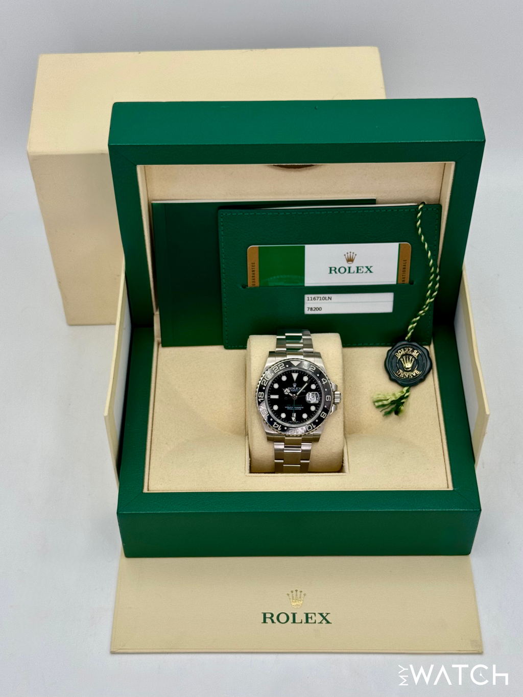 2018 Rolex GMT-Master II 40mm 116710LN Stainless Steel Black Dial