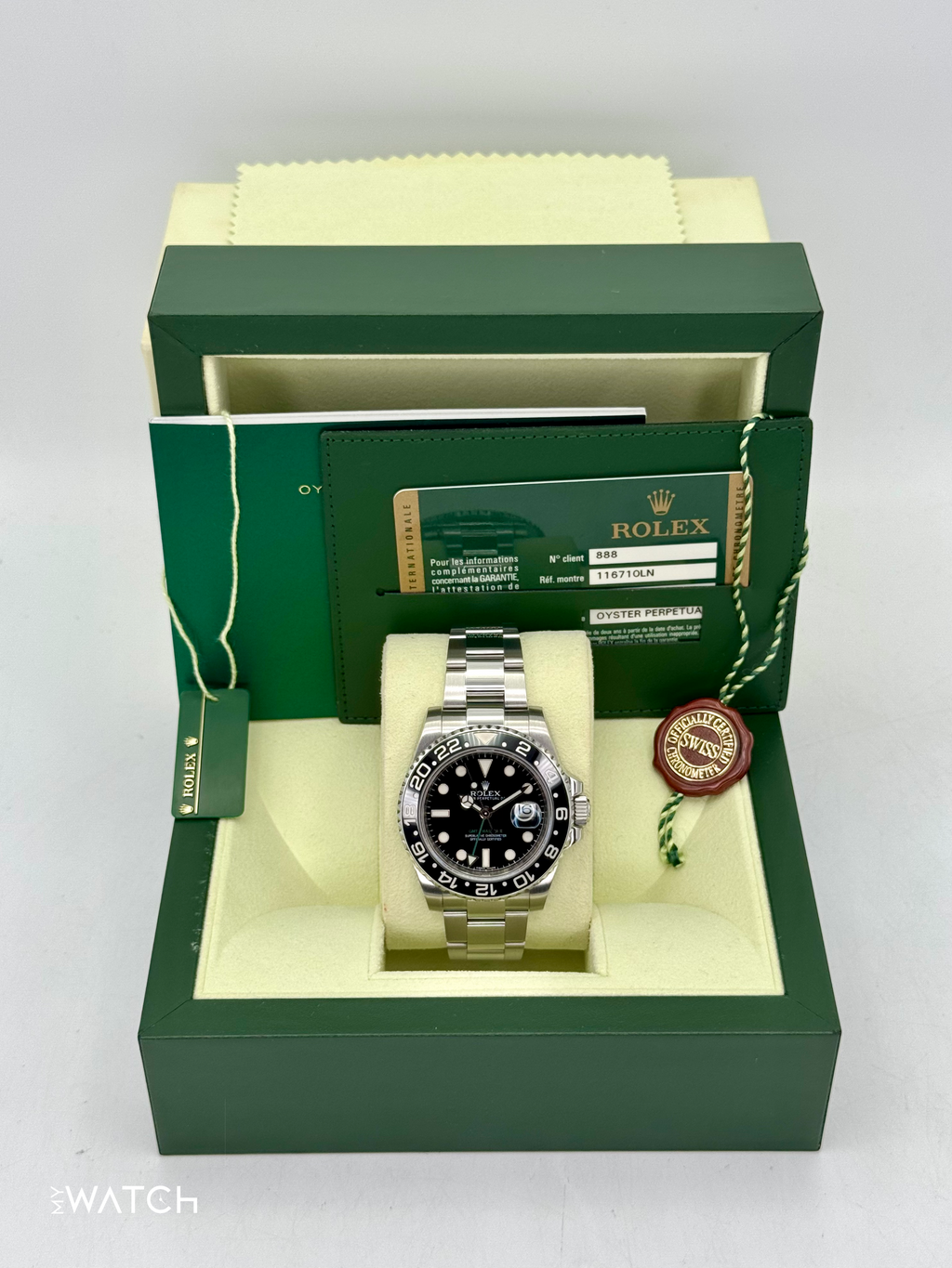 2011 Rolex GMT-Master II 40mm 116710LN Stainless Steel Black Dial