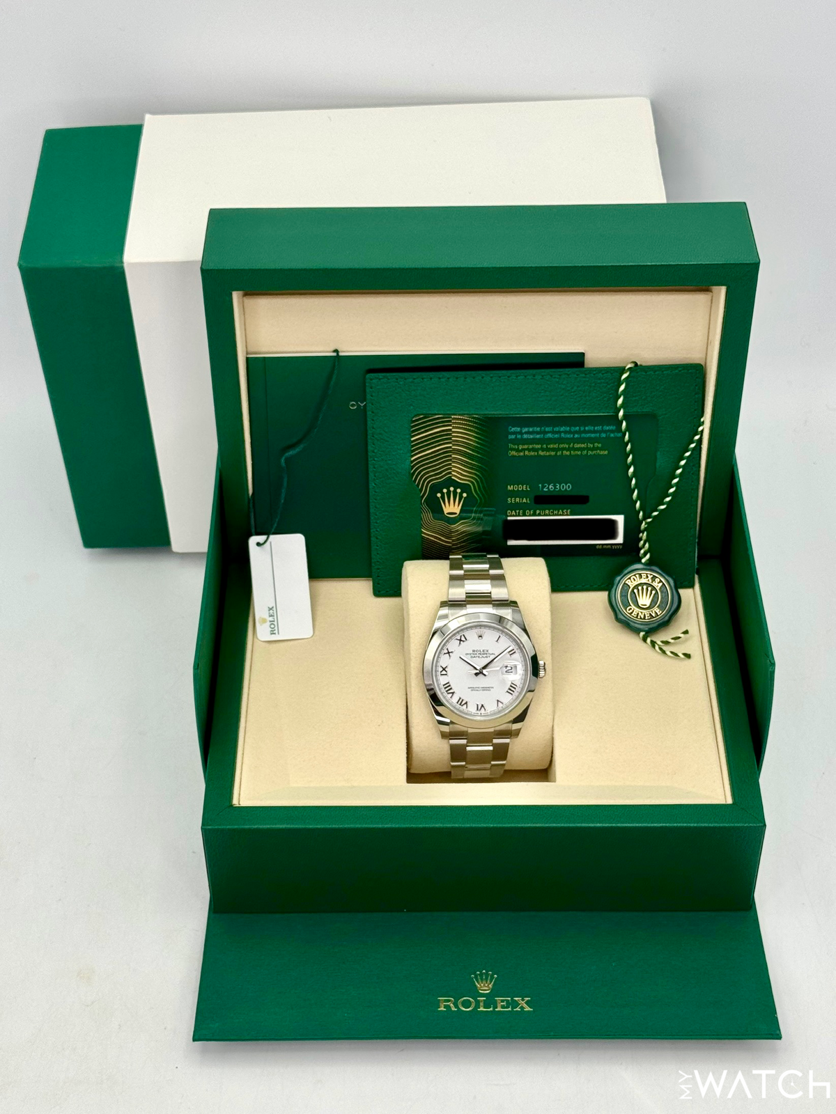 NEW 2026 Rolex Datejust 41mm 126300 Stainless Steel Oyster White Roman Numeral Dial