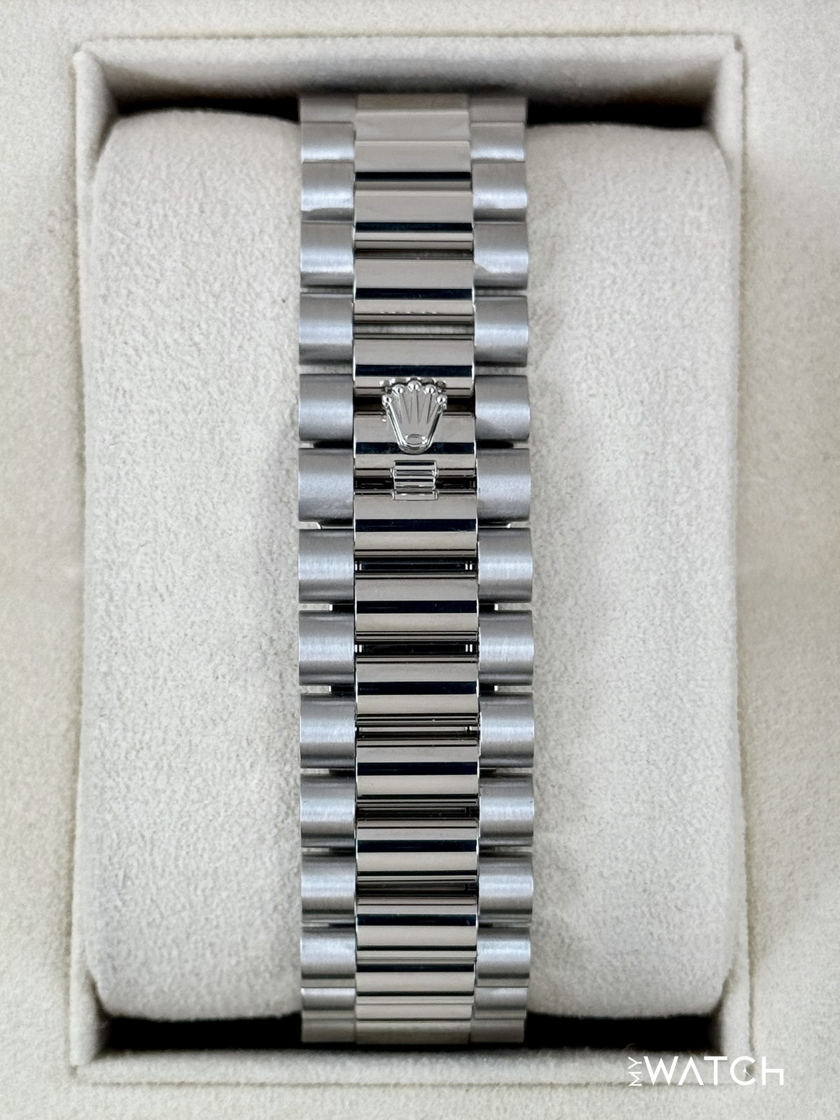 2023 Rolex Day-Date 40mm 228396TBR Ice Blue Diamond Baguette Dial