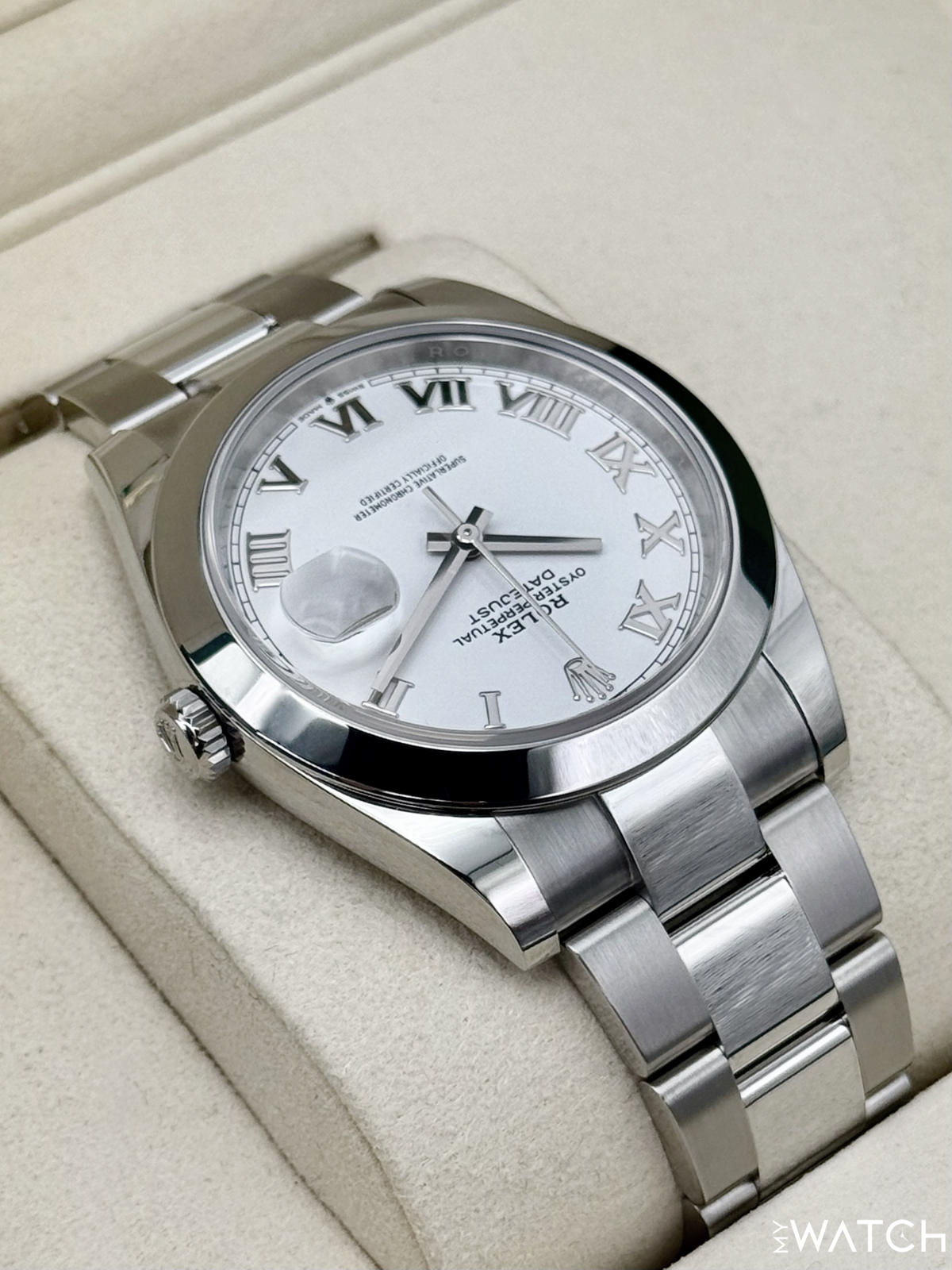 NEW 2026 Rolex Datejust 41mm 126300 Stainless Steel Oyster White Roman Numeral Dial