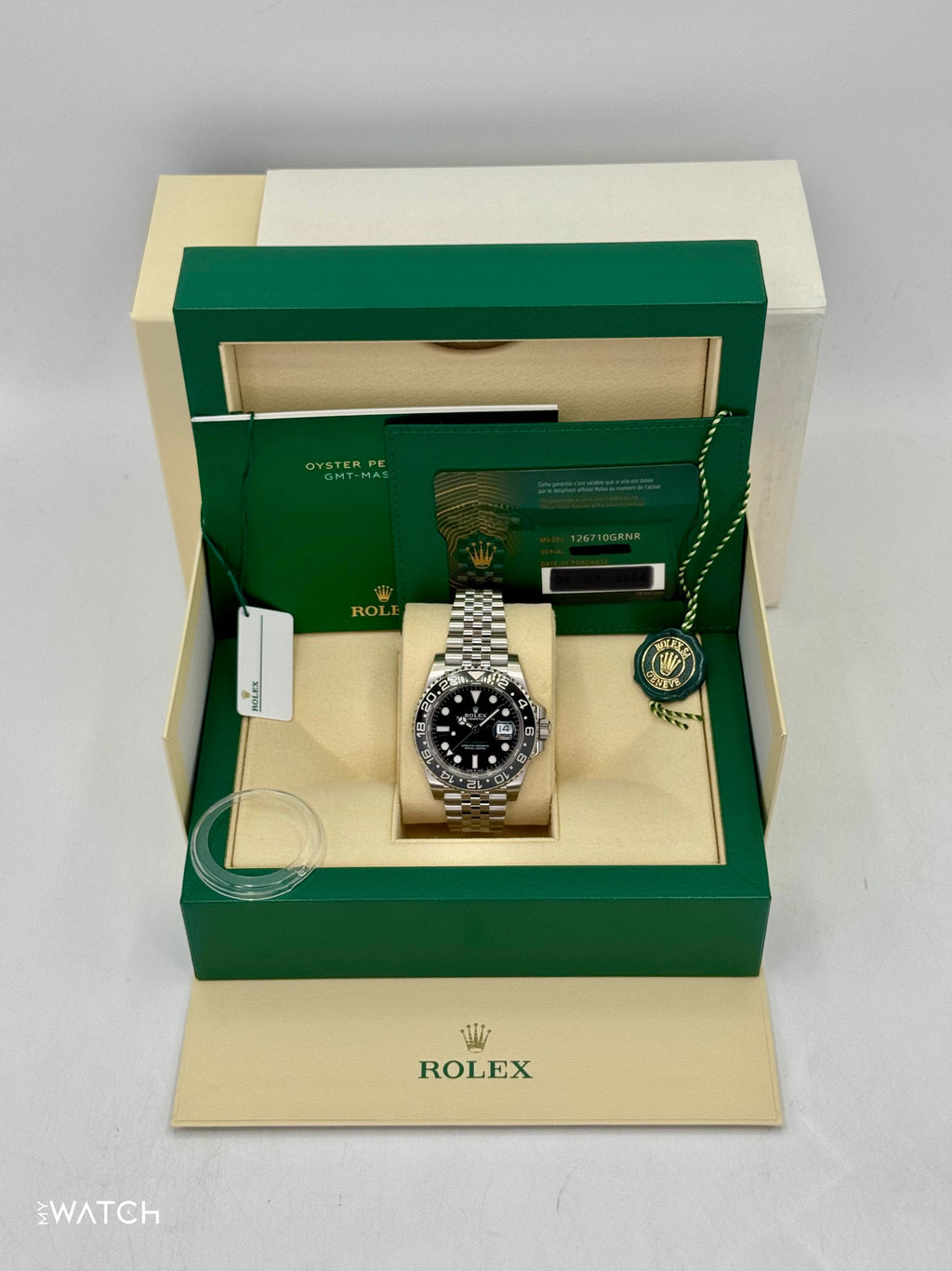 NEW 2024 Rolex GMT-Master II "Bruce Wayne" 40mm 126710GRNR Jubilee (STICKERED)