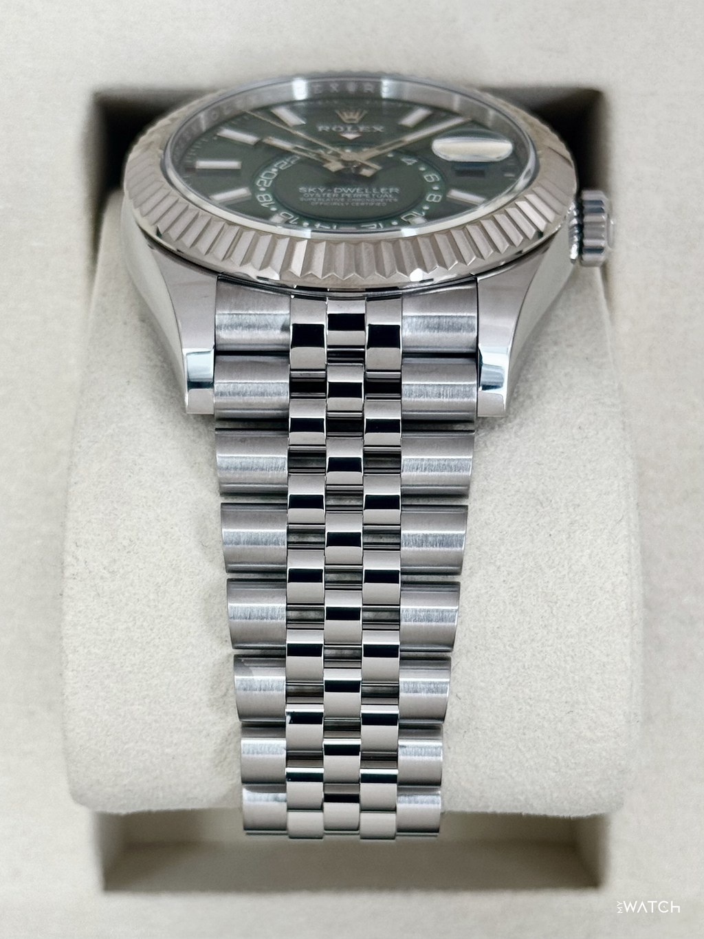2026 Rolex Sky-Dweller 42mm 336934 Stainless Steel Jubilee Green Dial