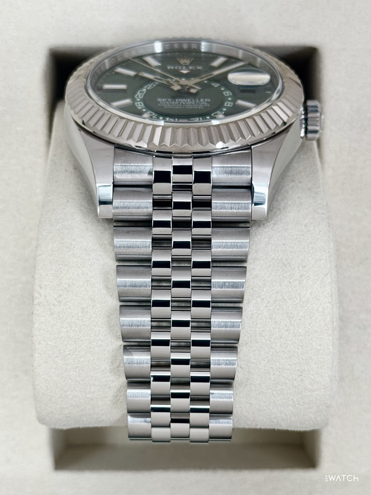2026 Rolex Sky-Dweller 42mm 336934 Stainless Steel Jubilee Green Dial