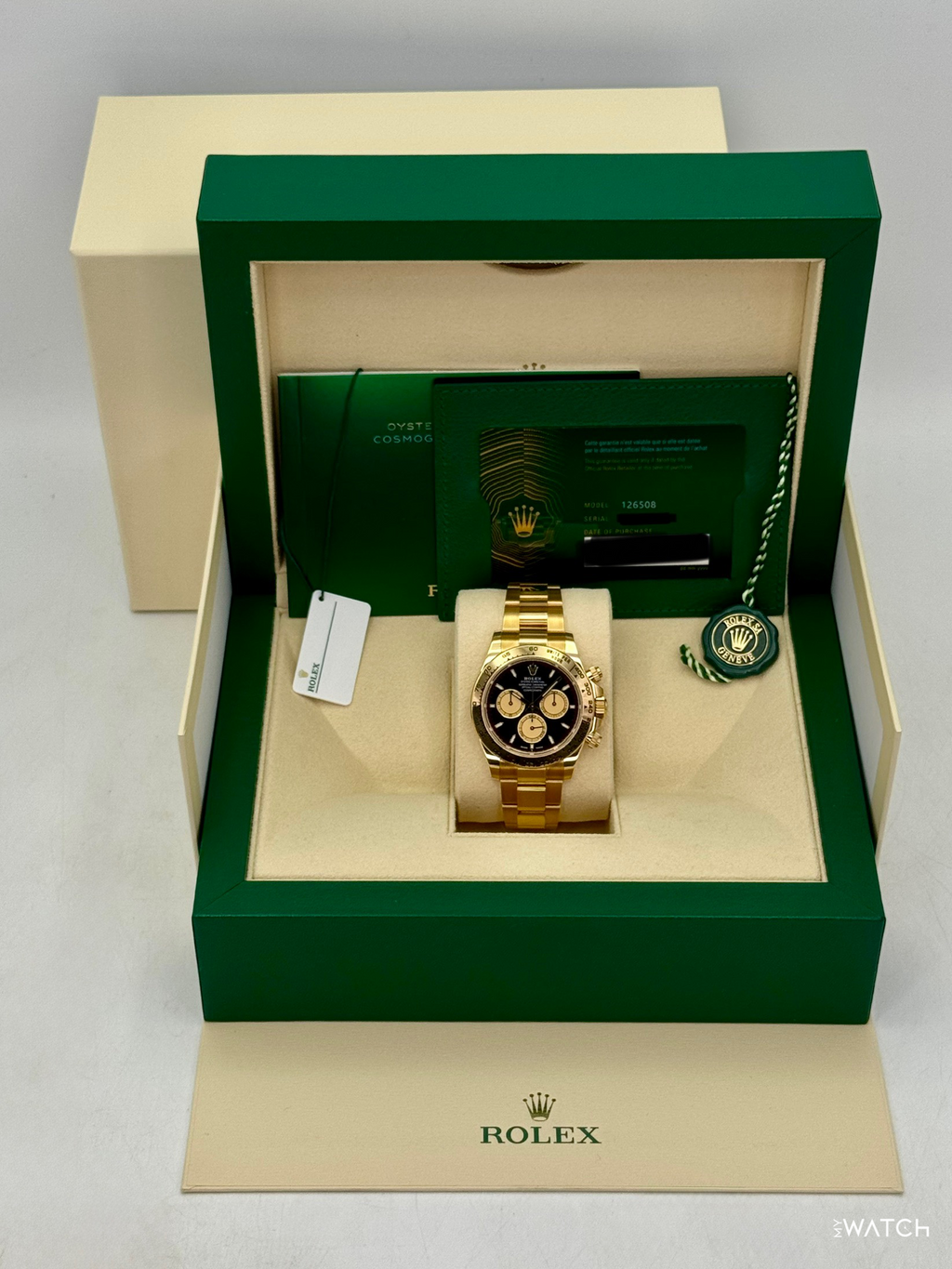 2024 Rolex Daytona "Paul Newman" 40mm 126508 Yellow Gold Black Dial