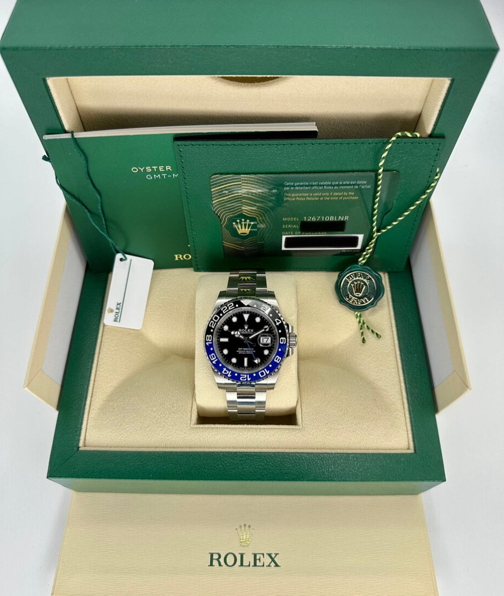 NEW 2023 Rolex GMT-Master II "Batman" 40mm 126710BLNR Oyster