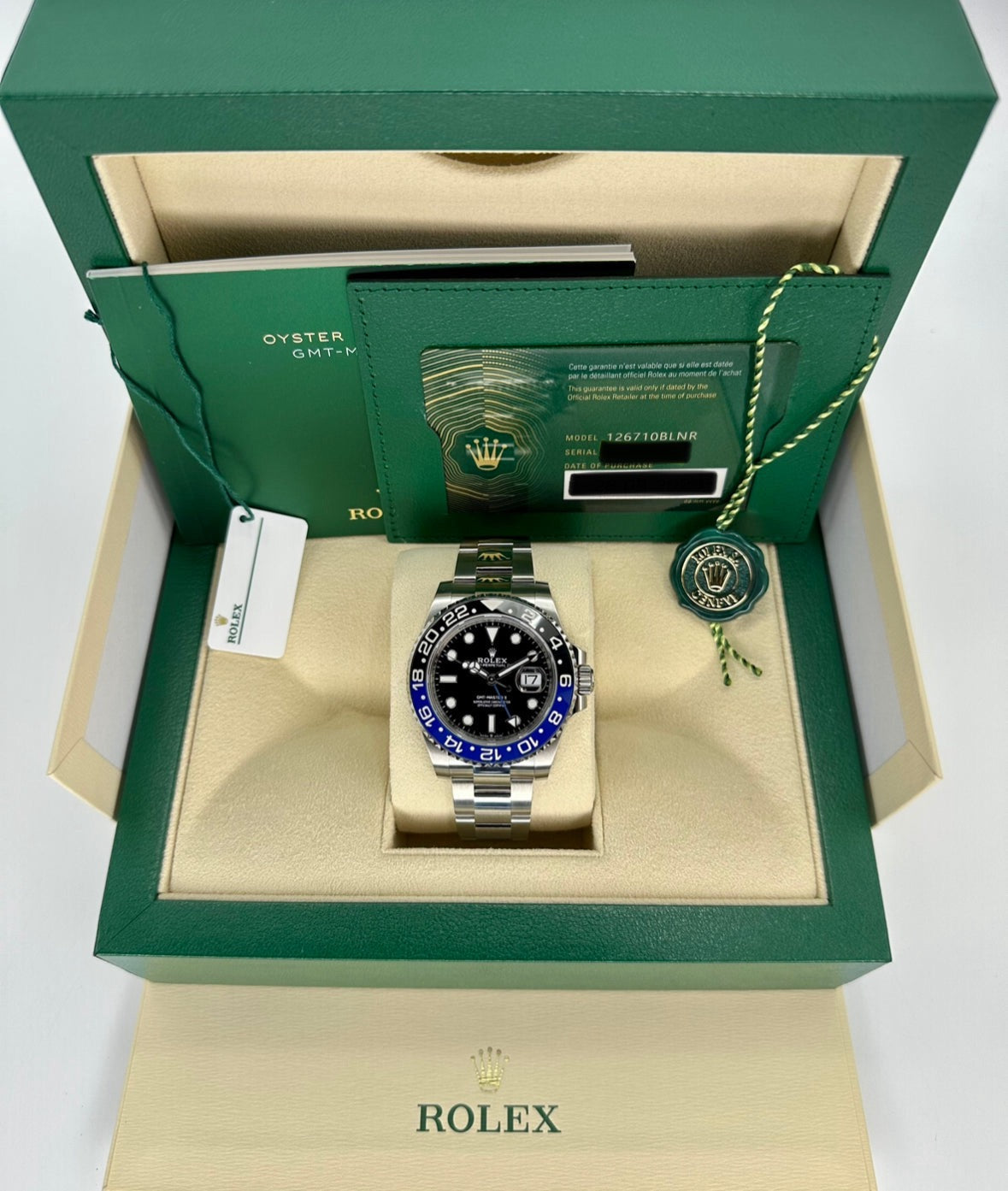 NEW 2023 Rolex GMT-Master II "Batman" 40mm 126710BLNR Oyster