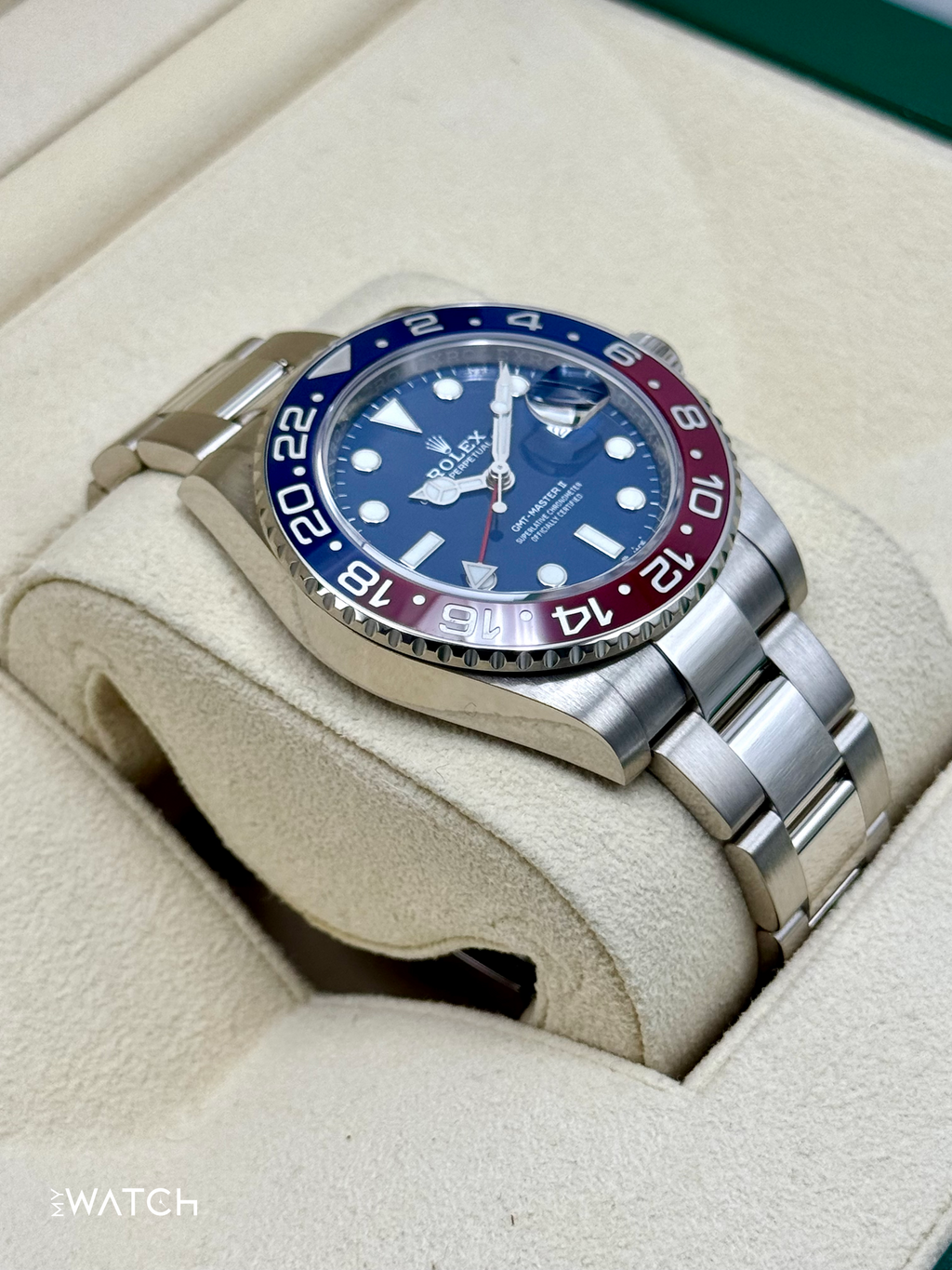2024 Rolex GMT-Master II "Pepsi" 40mm 126719BLRO White Gold Blue Dial