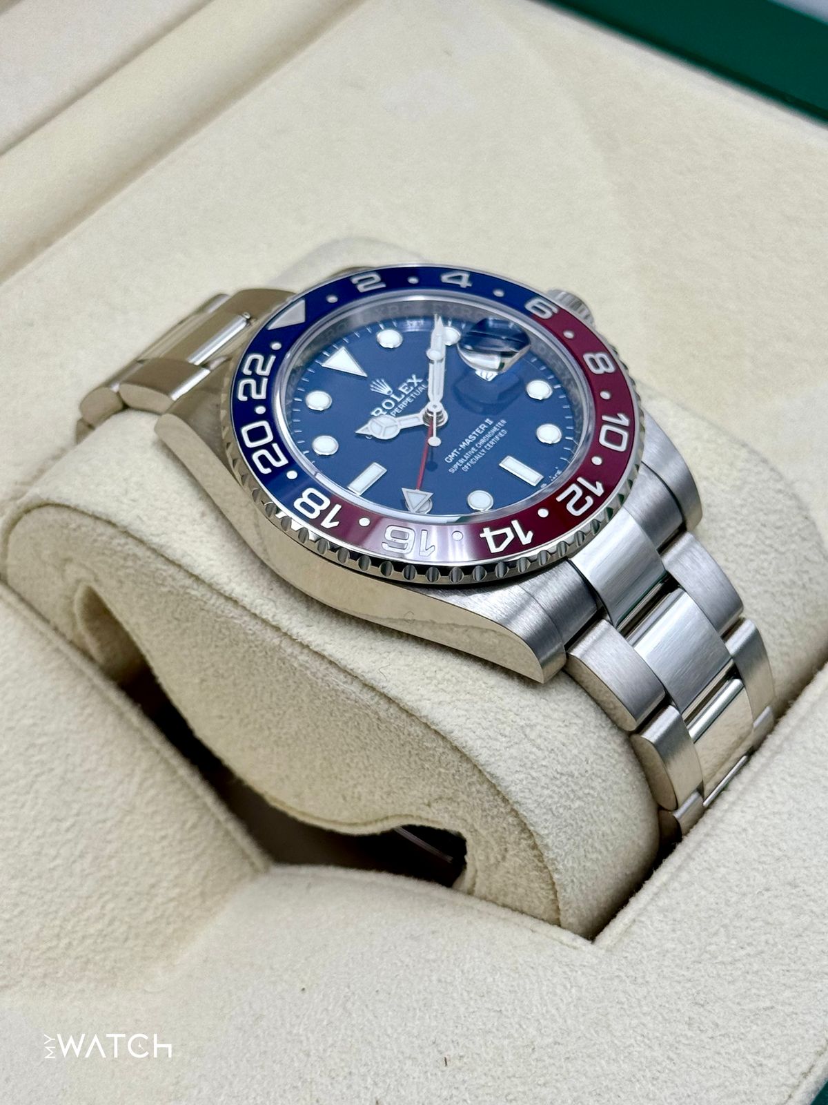 2024 Rolex GMT-Master II "Pepsi" 40mm 126719BLRO White Gold Blue Dial