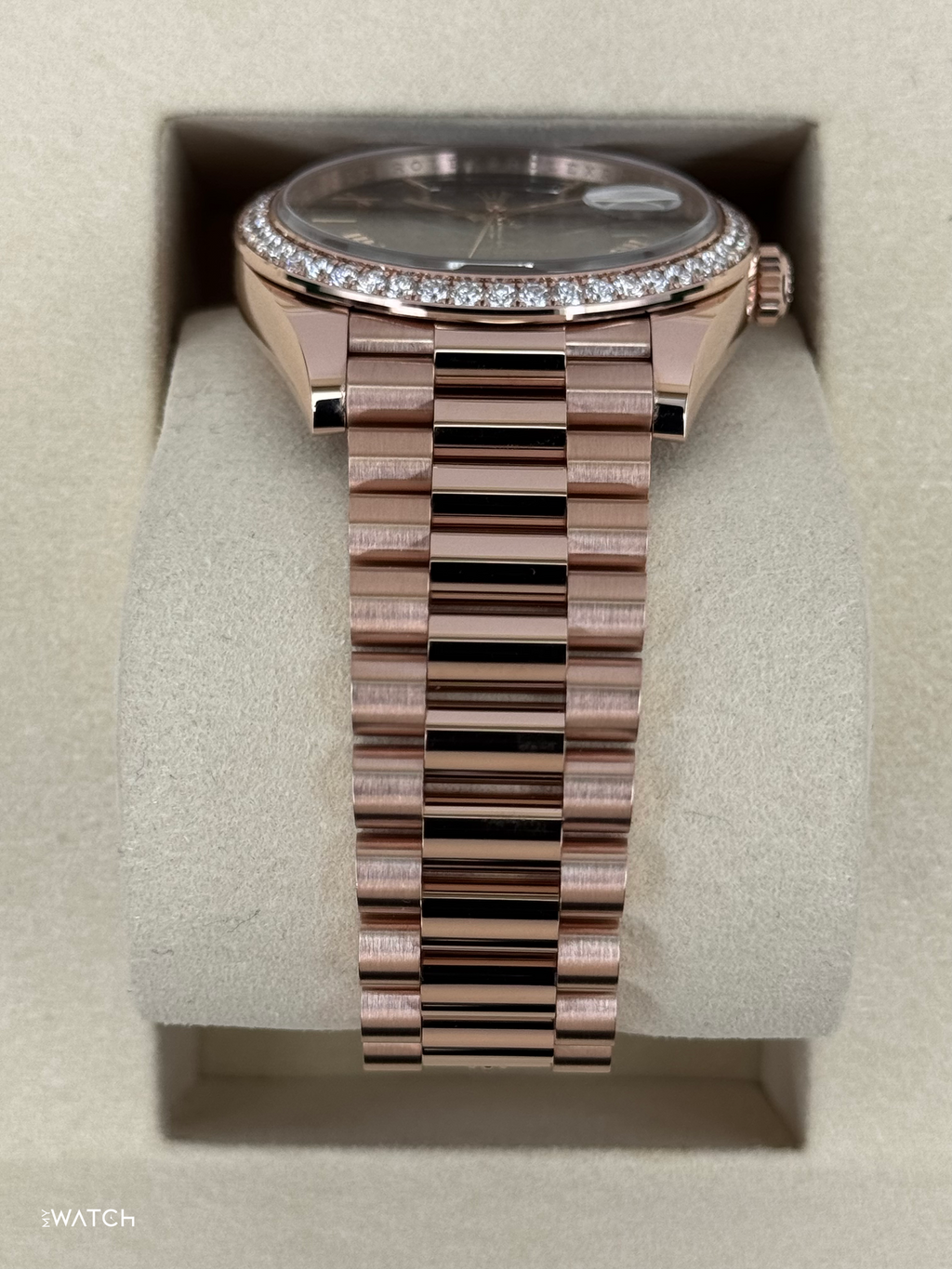 NEW 2025 Rolex Day-Date 40mm 228345RBR Rose Gold Slate Ombre Dial
