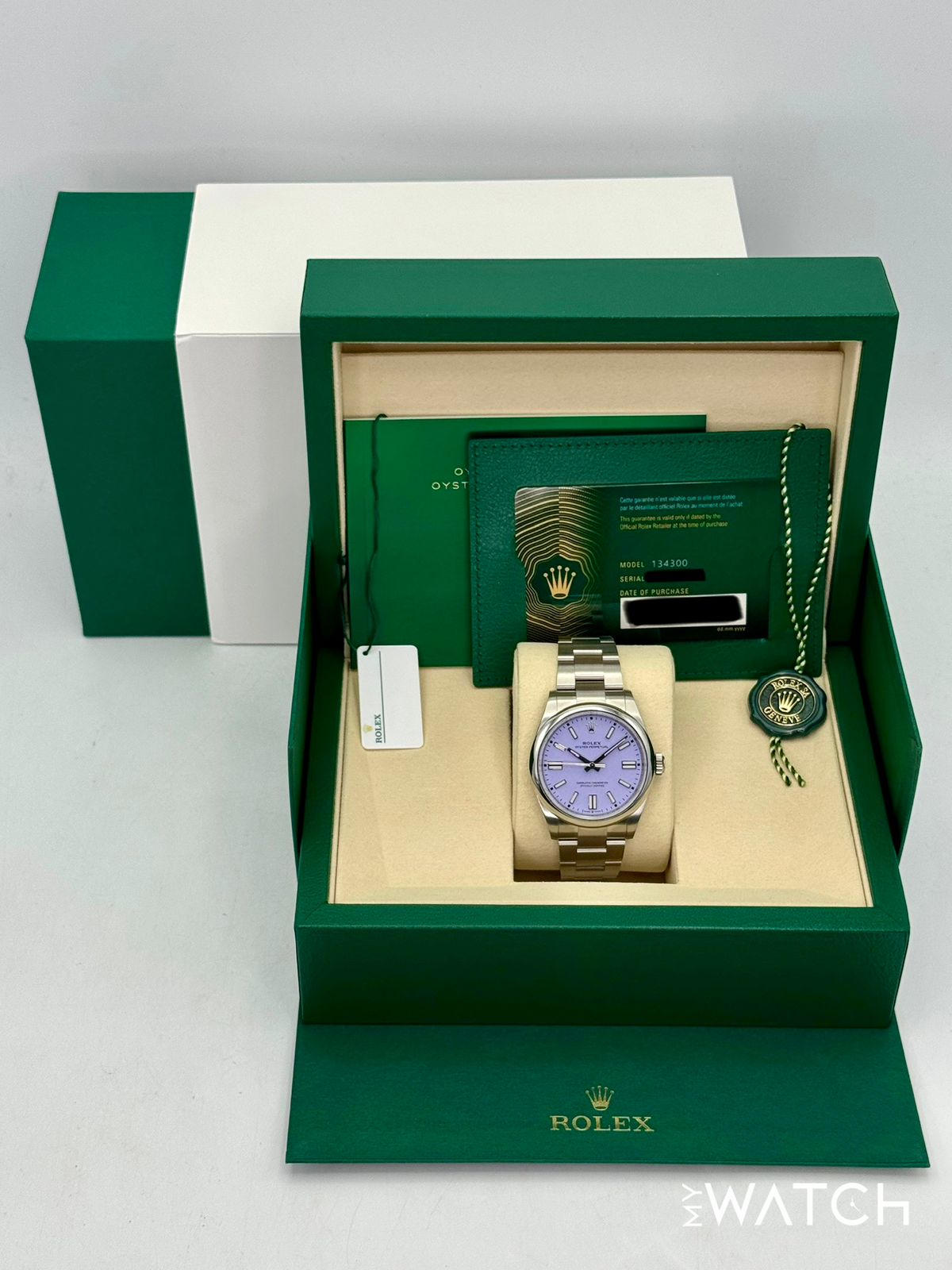NEW 2026 Rolex Oyster Perpetual 41mm 134300 Lavender Dial