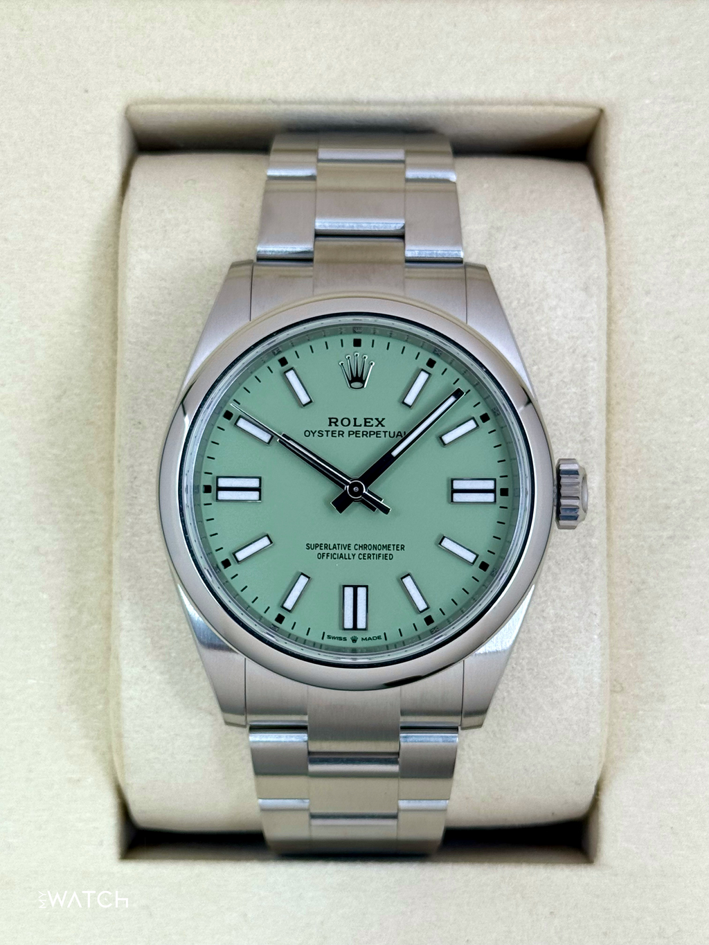 NEW 2026 Rolex Oyster Perpetual 41mm 134300 Pistachio Dial