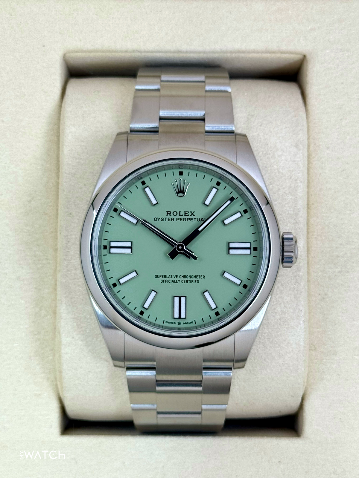 NEW 2026 Rolex Oyster Perpetual 41mm 134300 Pistachio Dial