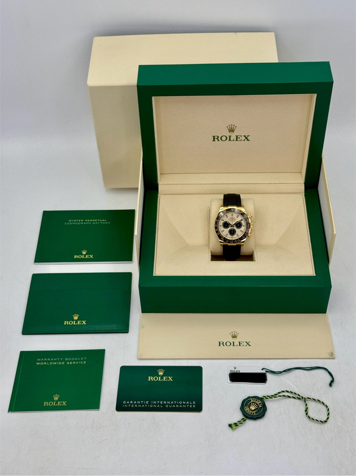 2022 Rolex Daytona 40mm 116518LN Yellow Gold Oysterflex Champagne Pikachu Dial
