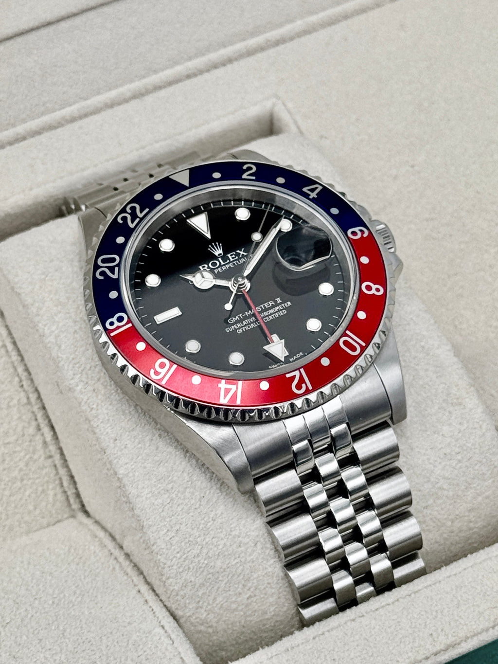 2004 Rolex GMT-Master II "Pepsi/Coke/Black" 40mm 16710LN Jubilee (CPO)