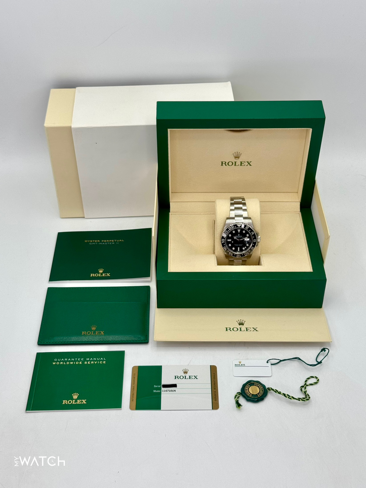 NEW 2017 Rolex GMT-Master II 40mm 116710LN Stainless Steel Black Dial (STICKERED)