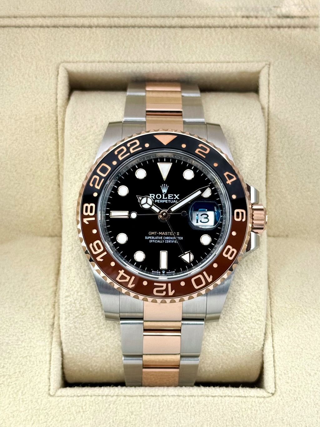 NEW 2024 Rolex GMT-Master II "Rootbeer" 40mm 126711CHNR Two-Tone