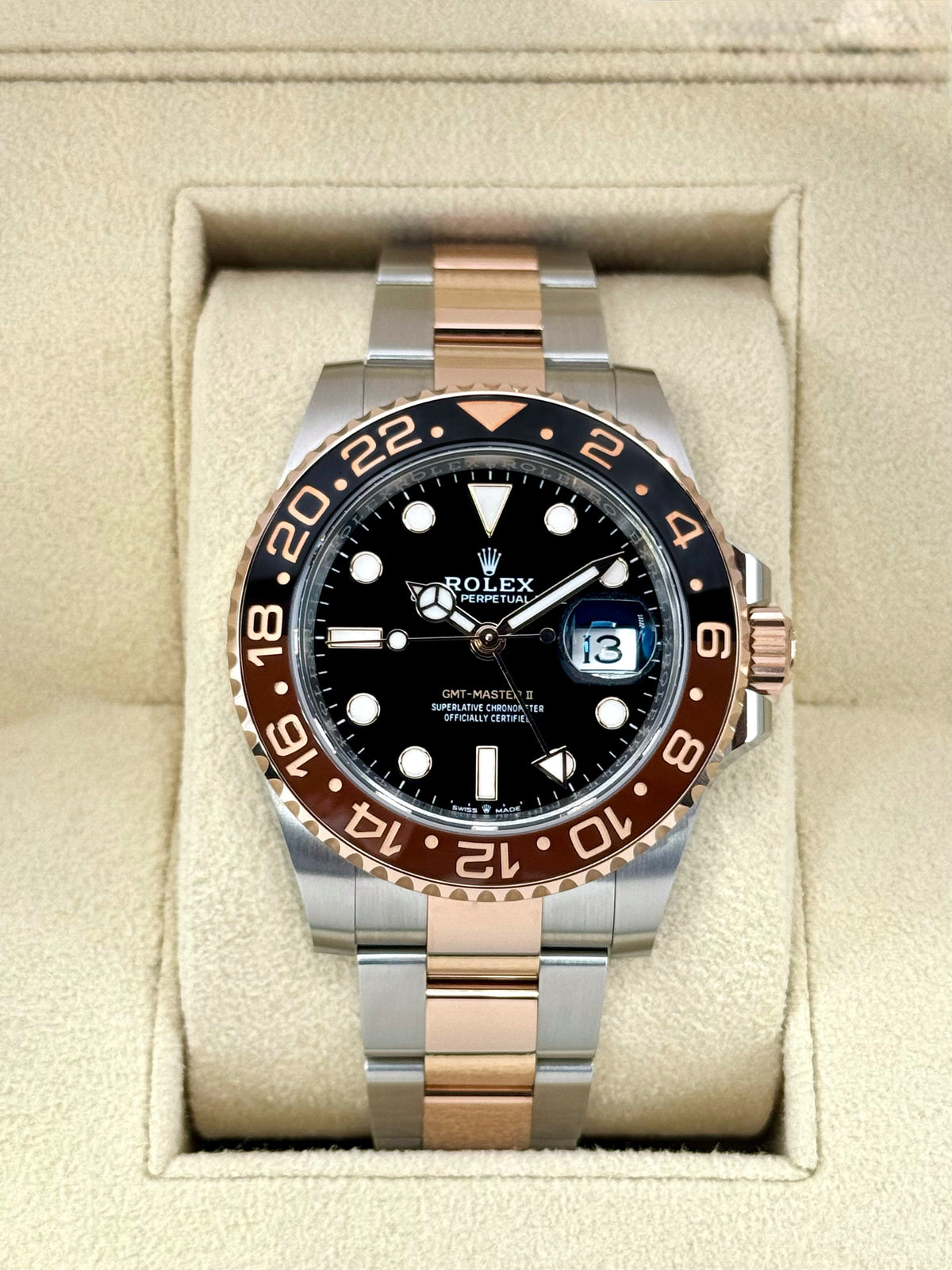 NEW 2024 Rolex GMT-Master II "Rootbeer" 40mm 126711CHNR Two-Tone