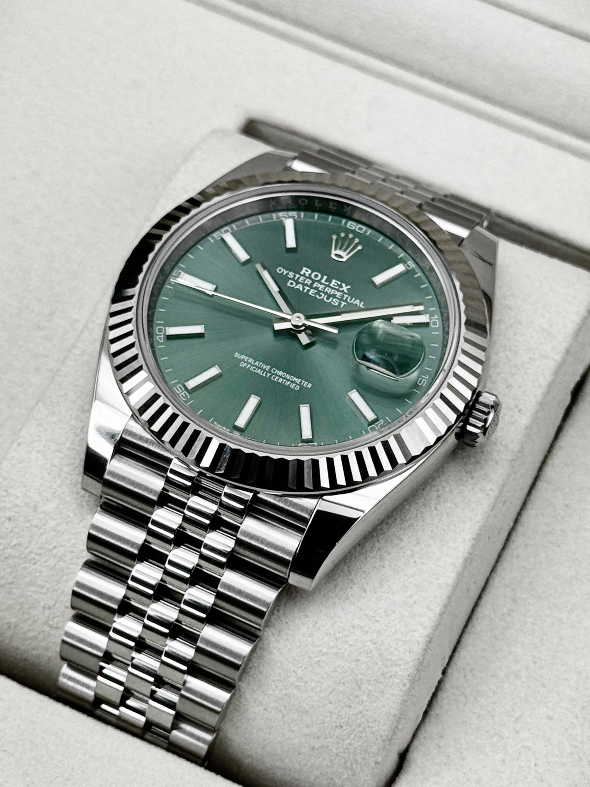 NEW 2026 Rolex Datejust 41mm 126334 Jubilee Mint Green Dial