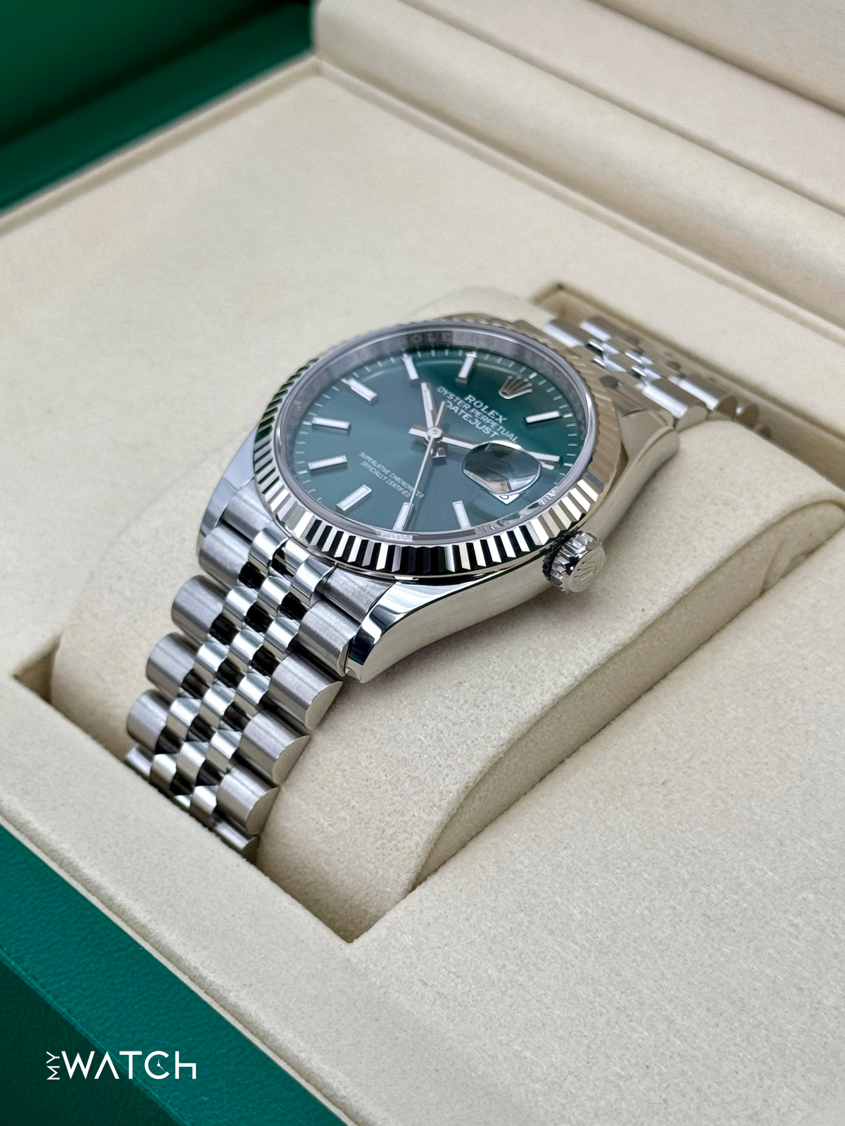 NEW 2025 Rolex Datejust 36mm 126234 Jubilee Green Dial