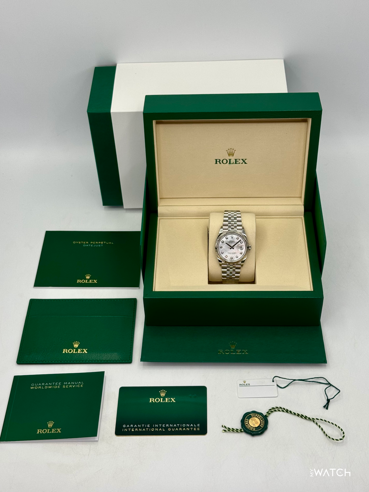 NEW 2026 Rolex Datejust 36mm 126234 Stainless Steel MOP Diamond Dial