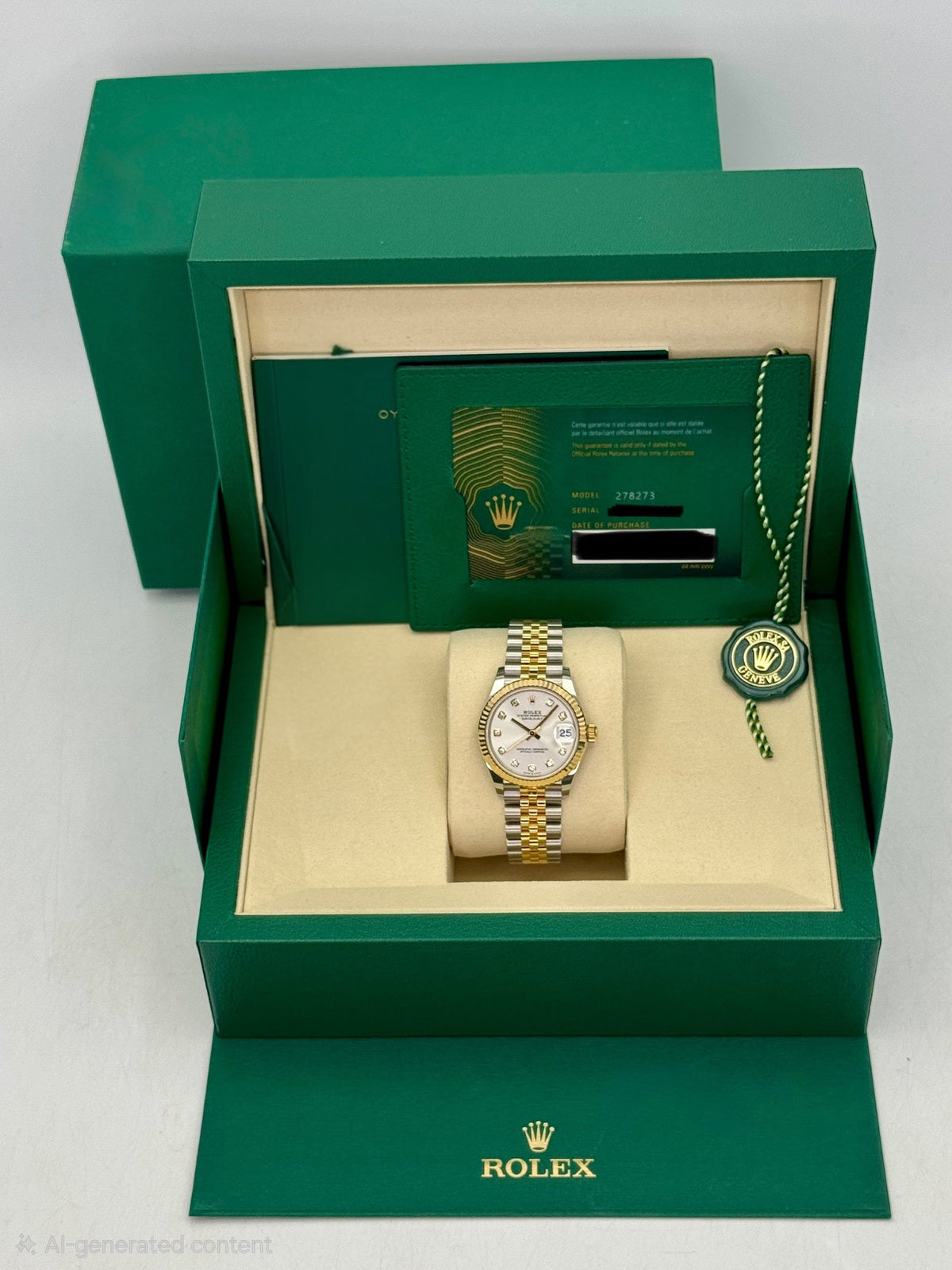 NEW 2026 Rolex Lady Datejust 31mm 278273 Two-Tone Jubilee Silver Diamond Dial
