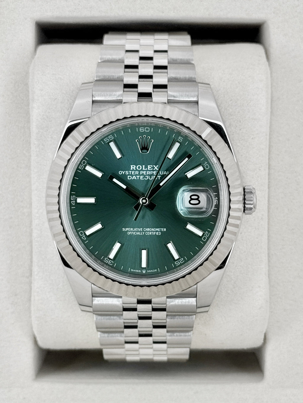NEW 2026 Rolex Datejust 41mm 126334 Jubilee Mint Green Dial