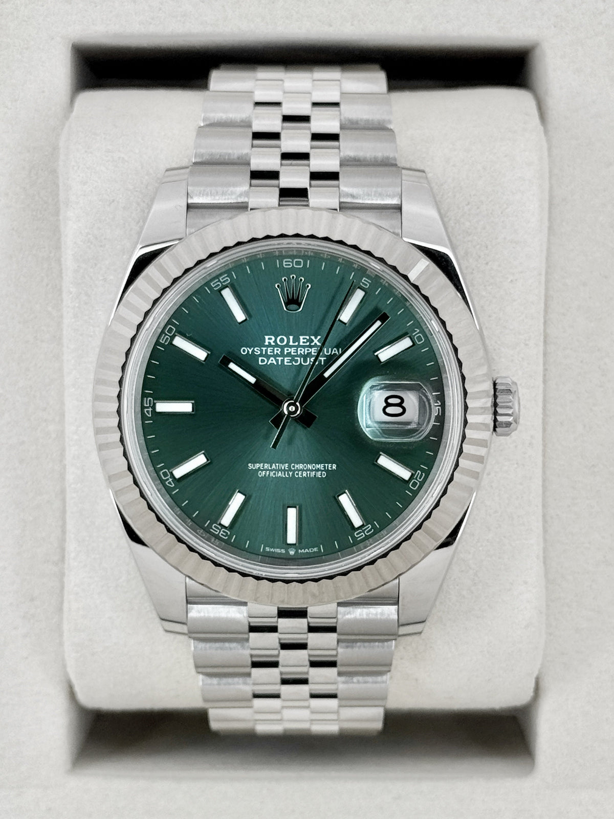 NEW 2026 Rolex Datejust 41mm 126334 Jubilee Mint Green Dial