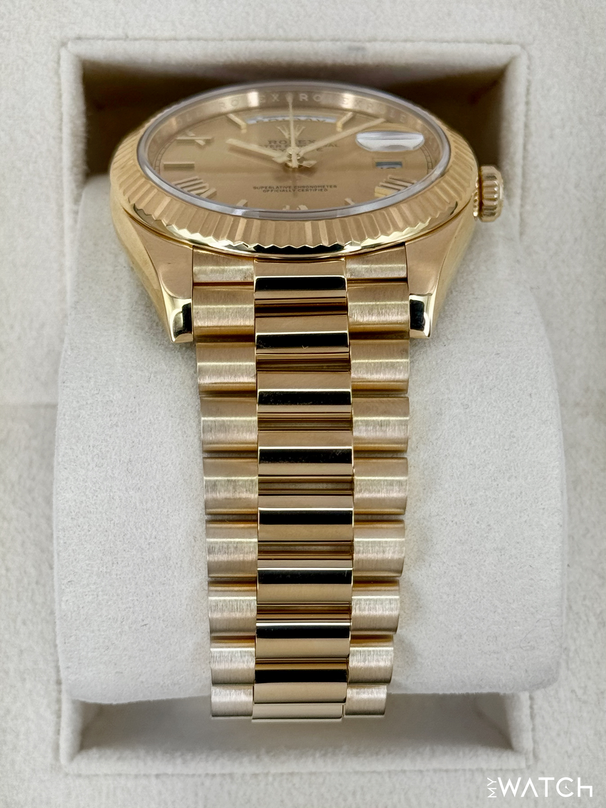 2022 Rolex Day-Date 40mm 228238 Presidential Champagne Dial