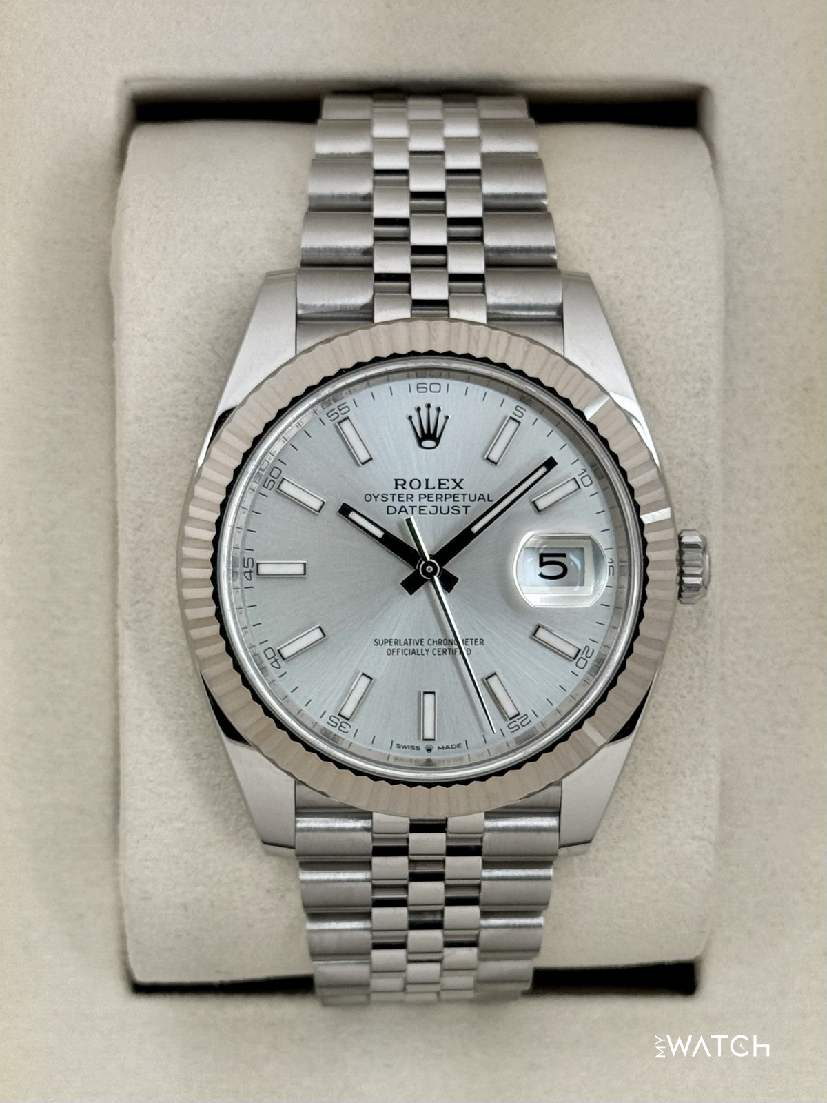 New 2025 Rolex Datejust 41mm 126334 Stainless Steel Jubilee Silver Dial