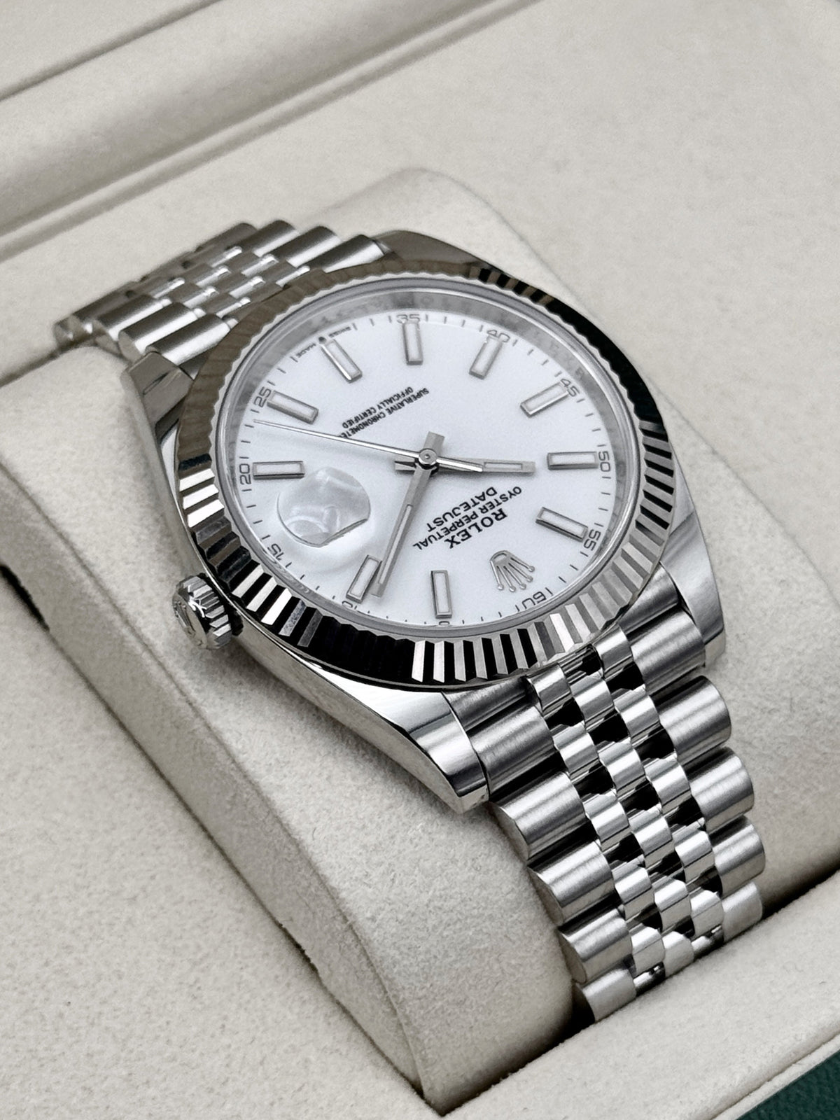 2026 Rolex Datejust 41mm 126334 Stainless Steel Jubilee White Dial
