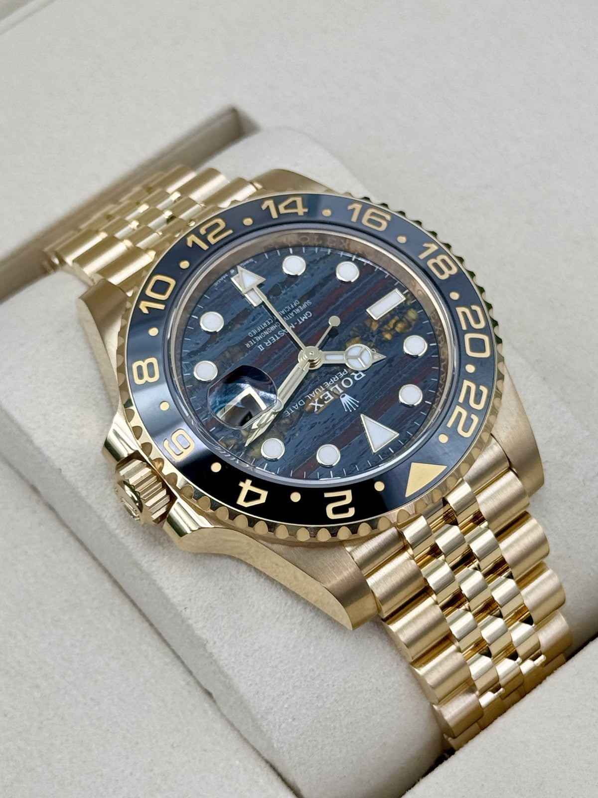 NEW 2026 Rolex GMT-Master II 40mm 126718GRNR Jubilee Tiger Iron Dial