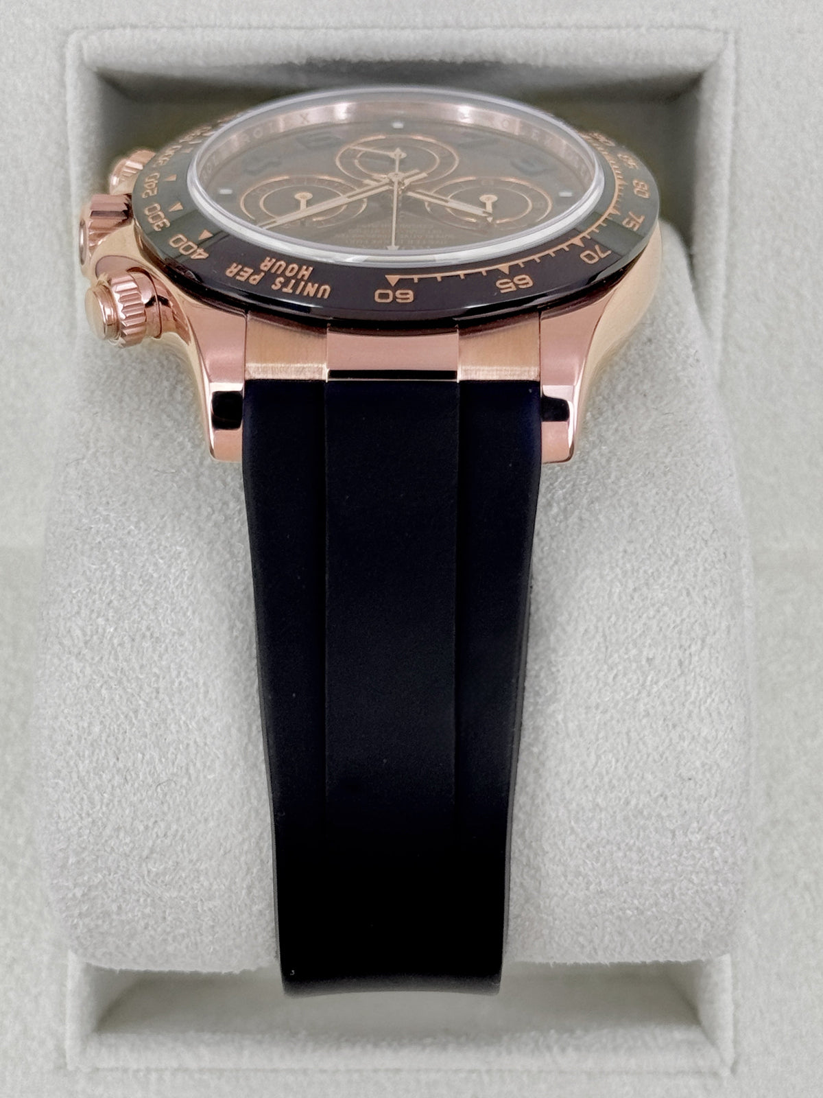 2012 Rolex Daytona 40mm 116515LN Rose Gold Oysterflex Chocolate Dial