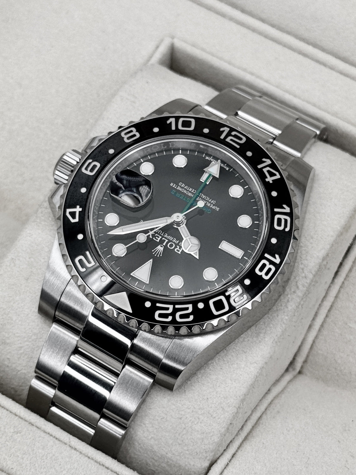 2019 Rolex GMT-Master II 40mm 116710LN Stainless Steel Black Dial