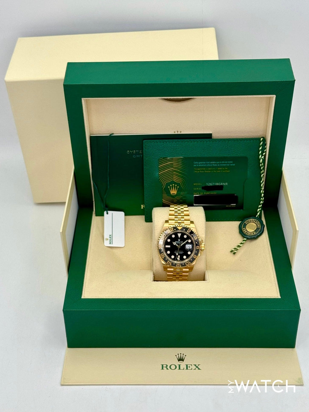2024 Rolex GMT-Master II 40mm 126718GRNR Jubilee Black Dial