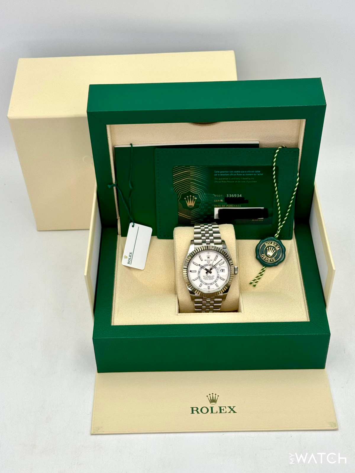 2023 Rolex Sky-Dweller 42mm 336934 Jubilee White Dial