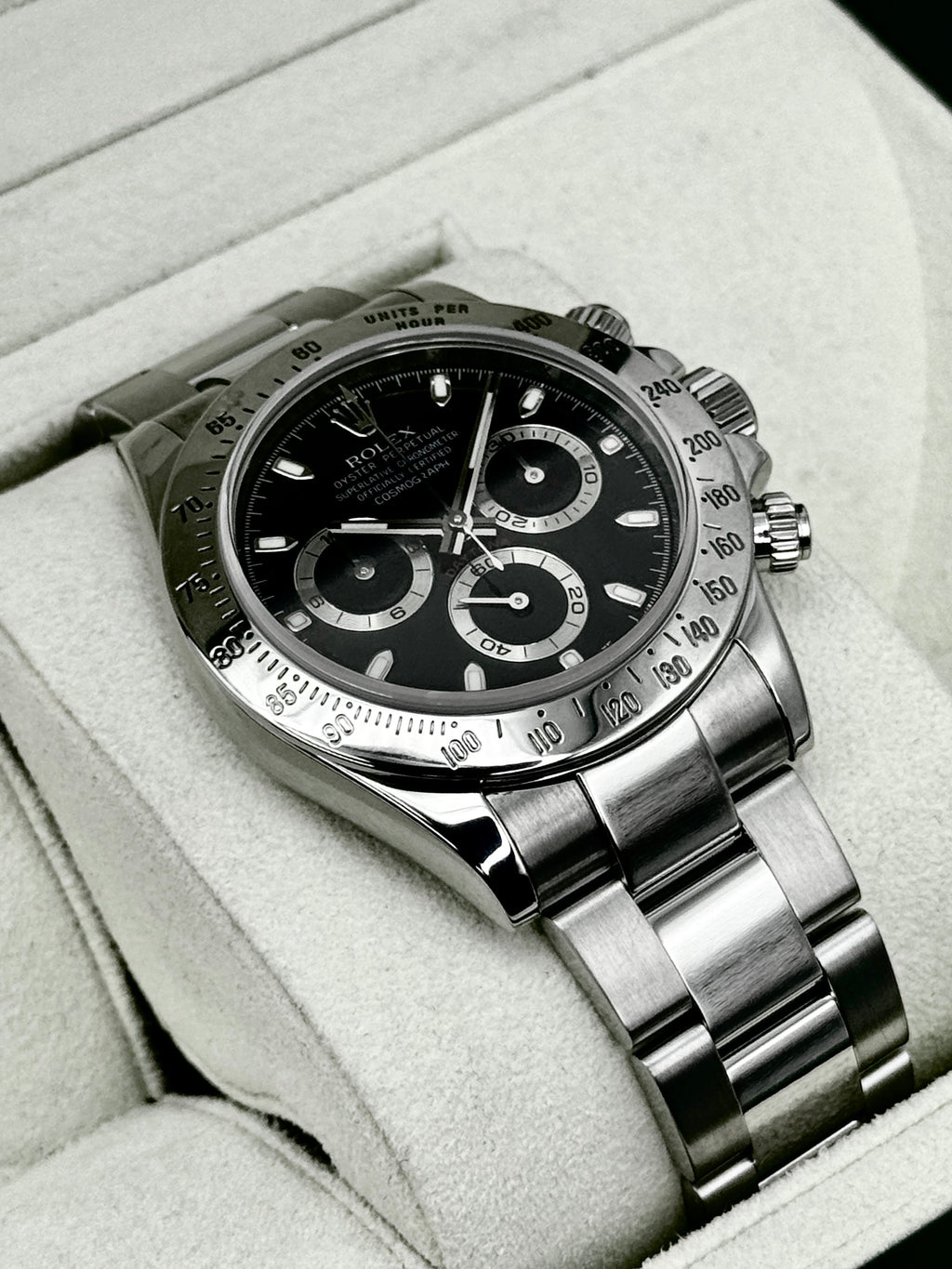 2011 Rolex Daytona 40mm 116520 Stainless Steel Black Dial